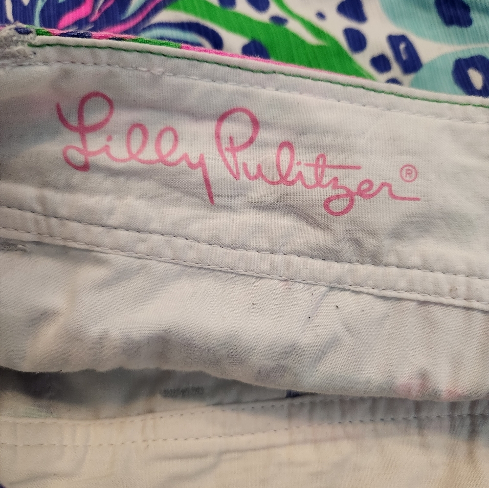 Lily Pulitzer Callahan In the Garden Eaton Shorts - Picture 4 of 5